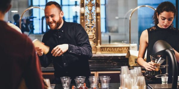 bartenders at event